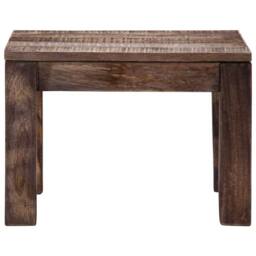 Berkfield Home Beautiful Coffee Table 50x50x35 cm Solid Mango Wood in Brown - Size: 50 x 50 x 35 cm - thumbnail 1