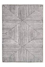 Kukoon Black & White Geometric Abstract Machine Washable Soft Area Rug - Size: 200 cm x 290 cm - thumbnail 7
