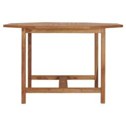 Berkfield Home Beautiful Garden Dining Table 110x110x75 cm Solid Wood Teak in Brown - Size: 110 x 110 x 75 cm - thumbnail 1