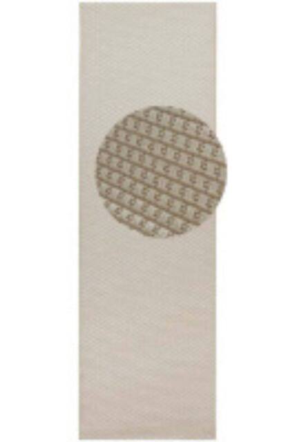 THE RUGS Flatwoven Indoor Outdoor Runner Nature Sisal Look Durable Floor Rug in Cream - Size: 80 cm x 250 cm - image 1