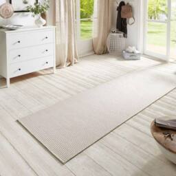 THE RUGS Flatwoven Indoor Outdoor Runner Nature Sisal Look Durable Floor Rug in Cream - Size: 80 cm x 250 cm - thumbnail 2