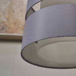 FLAVORA Add LED Bulb-Pair of Grey Ceiling Light Shades - thumbnail 5