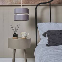 FLAVORA Add LED Bulb-Pair of Grey Ceiling Light Shades - thumbnail 3