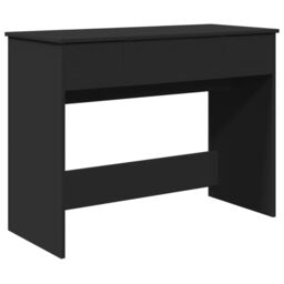 Berkfield Home Dressing Table with Mirror Black 100x45x76 cm - Size: 100 x 45 x 76 cm - thumbnail 2