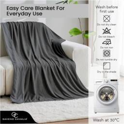 GAVENO CAVAILIA Cooling Blanket in Charcoal - Size: 130 cm x 170 cm - thumbnail 9