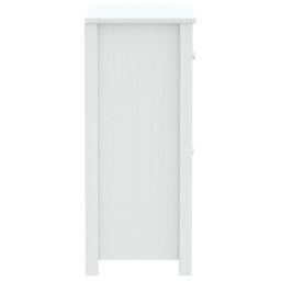 Berkfield Home Bathroom Cabinet BERG White 69.5x34x80 cm Solid Wood Pine - thumbnail 5