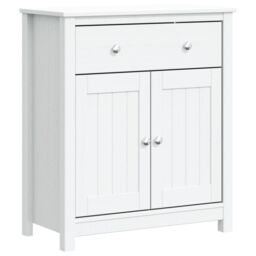 Berkfield Home Bathroom Cabinet BERG White 69.5x34x80 cm Solid Wood Pine - thumbnail 2