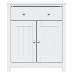 Berkfield Home Bathroom Cabinet BERG White 69.5x34x80 cm Solid Wood Pine - thumbnail 3