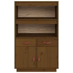 Berkfield Home Highboard Honey Brown 67x40x108.5 cm Solid Wood Pine - thumbnail 6