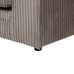 SquareBoxx Lennox Jumbo Cord Corner Sofa Left Hand Facing Chaise in Grey - thumbnail 5