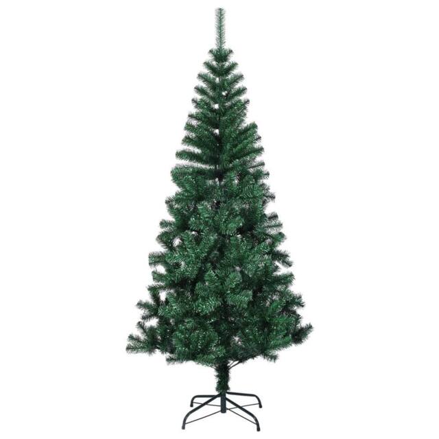 Berkfield Home Artificial Christmas Tree with Iridescent Tips Green 150 cm PVC - image 1