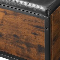 tectake Storage Bench Calico in Dark Brown - thumbnail 9