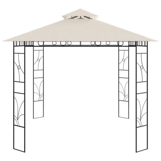 Berkfield Home Gazebo 4x3x2.7 m Cream 160 g/m ² in Beige - image 1