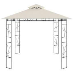 Berkfield Home Gazebo 4x3x2.7 m Cream 160 g/m ² in Beige
