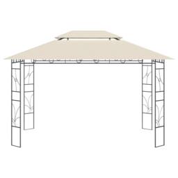 Berkfield Home Gazebo 4x3x2.7 m Cream 160 g/m ² in Beige - thumbnail 3