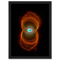 Artery8 Hubble Space Telescope Image Planetary Nebula Mycn18 Hourglass Pattern Of Stellar Matter Ejection Around A Dying Star Art Print Framed Poster - thumbnail 1