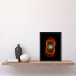 Artery8 Hubble Space Telescope Image Planetary Nebula Mycn18 Hourglass Pattern Of Stellar Matter Ejection Around A Dying Star Art Print Framed Poster - thumbnail 2