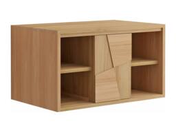 Vente-unique Wall-Hung Teak Vanity Unit - L80 Cm - SUMBAWA in Light Oak - thumbnail 5
