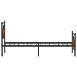 Berkfield Home Bed Frame without Mattress Smoked Oak 107x203 cm Engineered Wood in Brown - thumbnail 7
