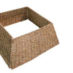 Ivyline Seagrass Foldable Square Tree Skirt H26cm W60cm in Natural - thumbnail 4