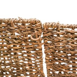 Ivyline Seagrass Foldable Square Tree Skirt H26cm W60cm in Natural - thumbnail 5