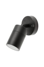 CGC Lighting 'Leon' Black Stainless Steel Adjustable Outdoor Wall Spotlight - thumbnail 5