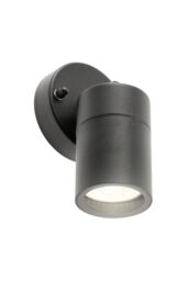 CGC Lighting 'Leon' Black Stainless Steel Adjustable Outdoor Wall Spotlight - thumbnail 4