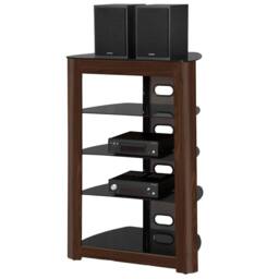 Centurion Supports ZINNIA 5-Shelf Flat Screen TV/Hi-Fi/AV Rack Glass Multimedia Stand - thumbnail 3