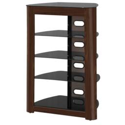 Centurion Supports ZINNIA 5-Shelf Flat Screen TV/Hi-Fi/AV Rack Glass Multimedia Stand - thumbnail 6