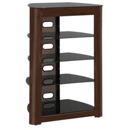 Centurion Supports ZINNIA 5-Shelf Flat Screen TV/Hi-Fi/AV Rack Glass Multimedia Stand - thumbnail 4