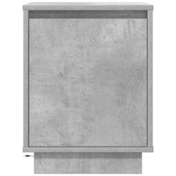 Berkfield Home Bedside Cabinet with LED Lights¬†Concrete Grey 38x34x50 cm - Size: 38 x 34 x 50 cm - thumbnail 6