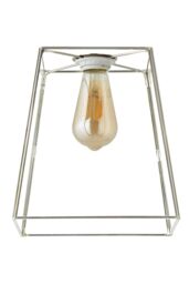 ValueLights Susie Glass Pendant Lantern Case Easy Fit Lamp Shade in Silver - thumbnail 6