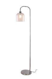 Living and Home Modern Chrome Living Room Floor Lamp in Silver - thumbnail 5