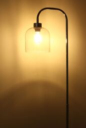 Living and Home Modern Chrome Living Room Floor Lamp in Silver - thumbnail 6