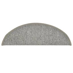 Berkfield Home Comfortable Carpet Stair Treads 15 pcs Light Grey 56x17x3 cm - Size: Medium - thumbnail 6