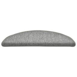 Berkfield Home Comfortable Carpet Stair Treads 15 pcs Light Grey 56x17x3 cm - Size: Medium - thumbnail 5
