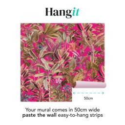 Superfresco Easy Funky Jungle Hot Pink Print To Order 3m x 2.8m Mural - thumbnail 3