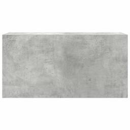 Berkfield Home Decorative Bathroom Wall Cabinet Concrete Grey 80x25x40 cm Engine - Size: 80 x 25 x 40 cm - thumbnail 5