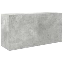 Berkfield Home Decorative Bathroom Wall Cabinet Concrete Grey 80x25x40 cm Engine - Size: 80 x 25 x 40 cm - thumbnail 3