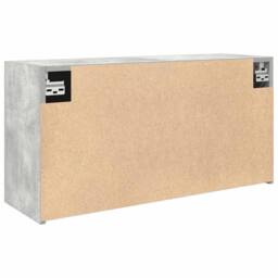 Berkfield Home Decorative Bathroom Wall Cabinet Concrete Grey 80x25x40 cm Engine - Size: 80 x 25 x 40 cm - thumbnail 8
