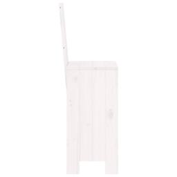 Berkfield Home Bar Stools 2 pcs White 40x42x120 cm Solid Wood Pine - Size: 40 x 42 x 120 cm - thumbnail 5