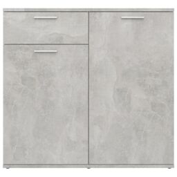 Berkfield Home Sideboard Concrete Grey 80x36x75 cm Engineered Wood - Size: 80 x 36 x 75 cm - thumbnail 6