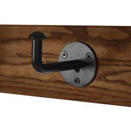 Cheshire Premium Hawthorn Hallway Stand with Bench in Black & Brown - thumbnail 4