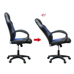 Hinsinc Blue Office Chair Ergonomic Desk Chair - Size: 0.6m2 - thumbnail 2