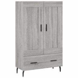 Berkfield Home Highboard Grey Sonoma 69.5x31x115 cm Engineered Wood - thumbnail 2