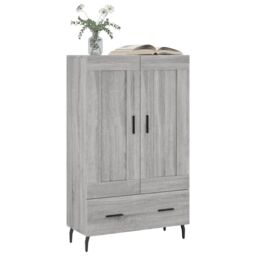 Berkfield Home Highboard Grey Sonoma 69.5x31x115 cm Engineered Wood - thumbnail 3