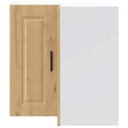 "Berkfield Home Kitchen Wall Corner Cabinet ""Porto"" Artisan Oak Engineered Wood in Brown" - thumbnail 4