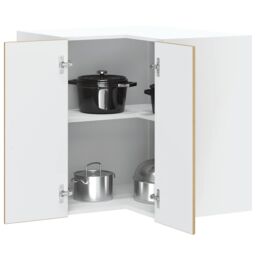 "Berkfield Home Kitchen Wall Corner Cabinet ""Porto"" Artisan Oak Engineered Wood in Brown" - thumbnail 1