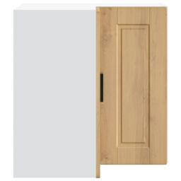 "Berkfield Home Kitchen Wall Corner Cabinet ""Porto"" Artisan Oak Engineered Wood in Brown" - thumbnail 6