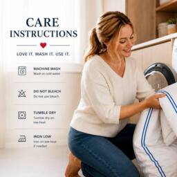 Grace TC800 Duvet Cover Set 100% Cotton Sateen Oxford with Button Closure in Soft White - Size: Super King - thumbnail 9